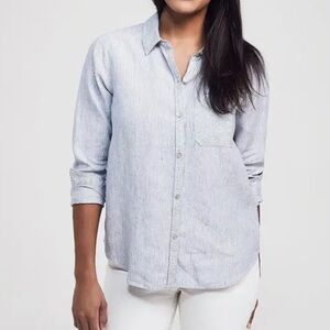 FAHERTY BRAND Del Mar Linen Shirt Medium